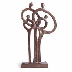 Discount 👏 Sculptures Danya B Family Of 4 Ring Of Love Sculpture 🧨