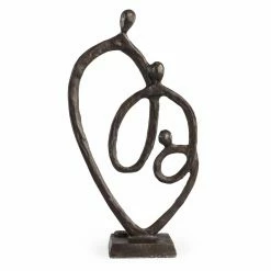 Discount ⭐ Sculptures Danya B Family Of 3 Heart Ring Of Love Sculpture ⌛