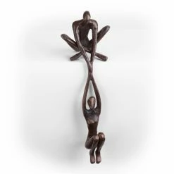 Best Sale 🤩 Sculptures Danya B Man Lifting 👩 Woman From Ledge Sculpture 🔥