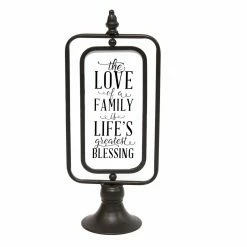 Top 10 😍 Words & Letters Stratton Home Decor The Love Of A Family Metal Table Top Sign 🧨