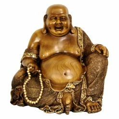 Best deal 🌟 Statues Oriental Furniture 10 In. Sitting Hotei Happy Buddha Statue ⭐