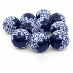 Best deal 🧨 Spheres & Orbs Oriental Furniture 10 Piece Medallions Porcelain Ball Set - Blue / White ✔️