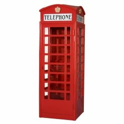 Best Pirce ⭐ Sculptures Design Toscano Replica British Telephone Booth 🔔