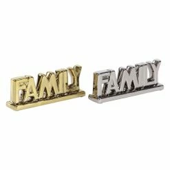 Cheap ✔️ Words & Letters DecMode Modern Family Ceramic Decor - Set Of 2 🥰