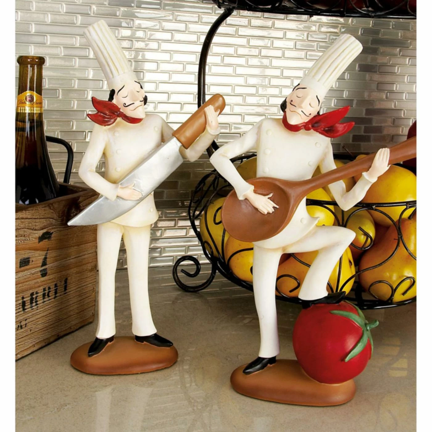 Best Sale ๐ฅฐ DecMode Polystone Assorted Chef Statues - Set Of 3 ๐