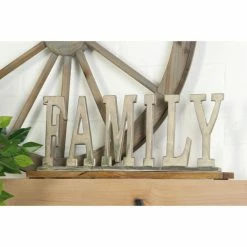 Best Sale ✨ Words & Letters DecMode Home And Hearth 22 In. Aluminum Word Family Decor 🎁