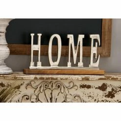 Budget 🎁 Words & Letters DecMode Home And Hearth 16 In. Aluminum Word Home Decor 😉