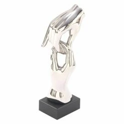 Best deal 🌟 Statues DecMode Ceramic Silver Hands Sculpture ⌛