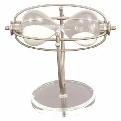 Cheap ❤️ Hourglass DecMode Swivel Metal Cage 30 Minute Sand Timer On Glass Base 😍