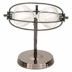 Best deal 🧨 Hourglass DecMode Swivel Metal Cage 30 Minute Sand Timer On Metal Base 🥰