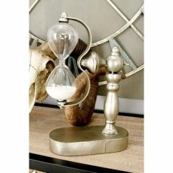 Cheap 😍 DecMode Iron And Glass Swiveling Miniature Hourglass ❤️