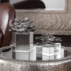 Best reviews of 😀 Sculptures Uttermost Indian Lotus Sculpture - Set Of 2 👍