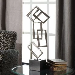 Cheapest 🔥 Sculptures Uttermost Talal Brushed Nickel Sculpture ⌛